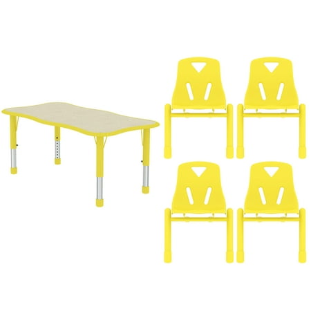 kids school table childrens school 2xhome yellow kids table and chair set adjustable leg wavy activity school kids school table childrens school 2xhome yellow kids table and chair set adjustable leg wavy activity school